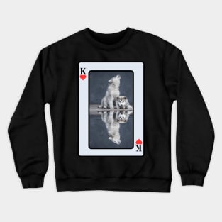 Malamutes King Of Hearts Crewneck Sweatshirt